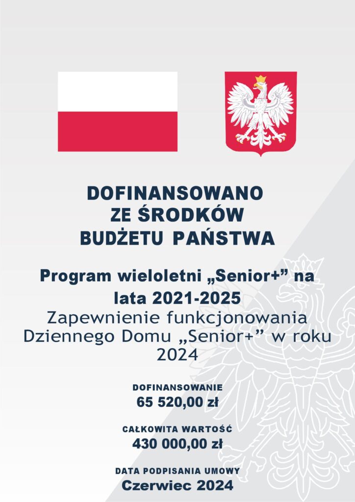 Celem obrazka jest ukazanie wartości jaką budżet państwa dofinansowuje do programu Senior+